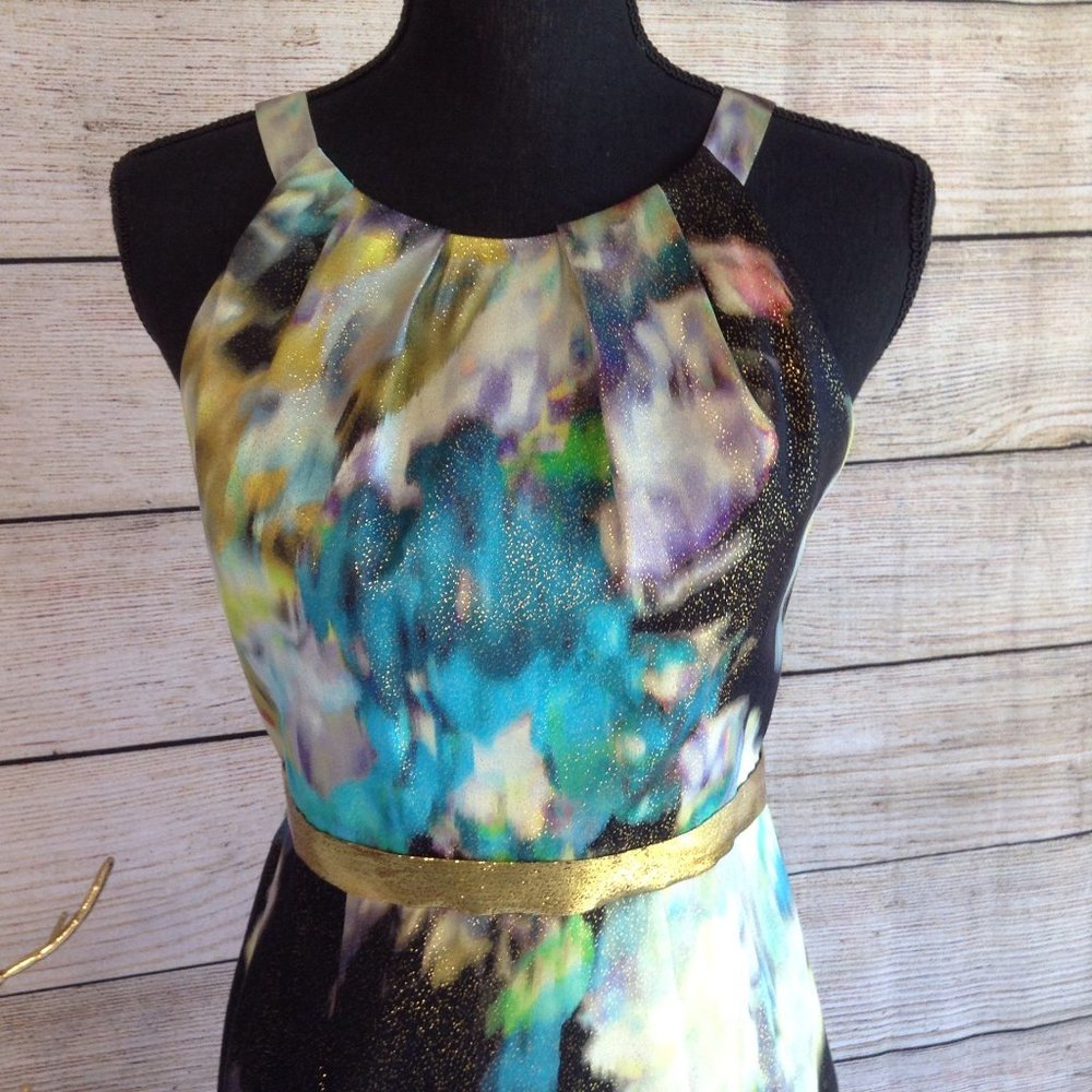 Elie Tahari Watercolor Dress - Picture 4 of 17